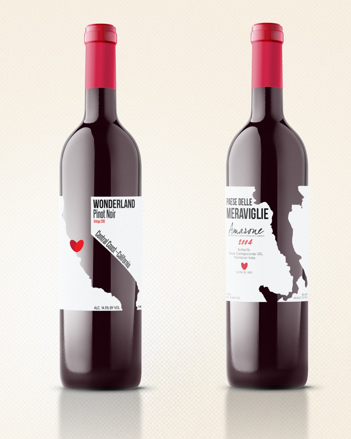 Wonderland Wine Labels